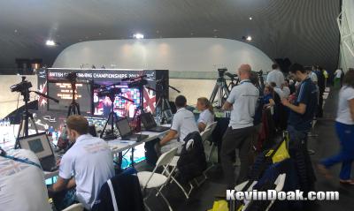 Practicing in the London Aquatic Centre
